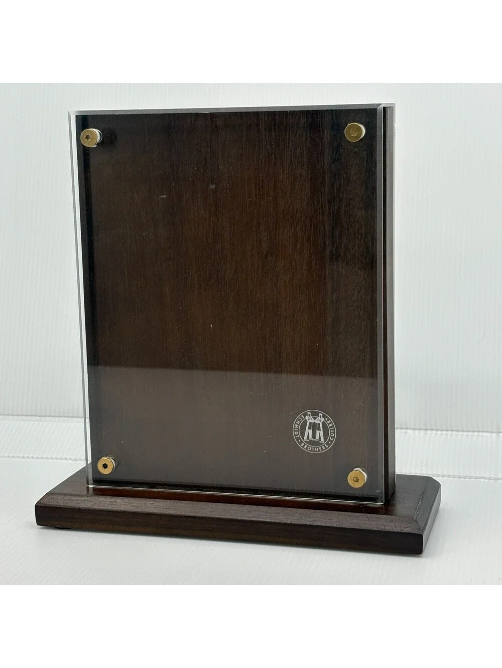 Schmidt Brothers Cutlery Acrylic Wood Knife Block Stand Countertop Storage